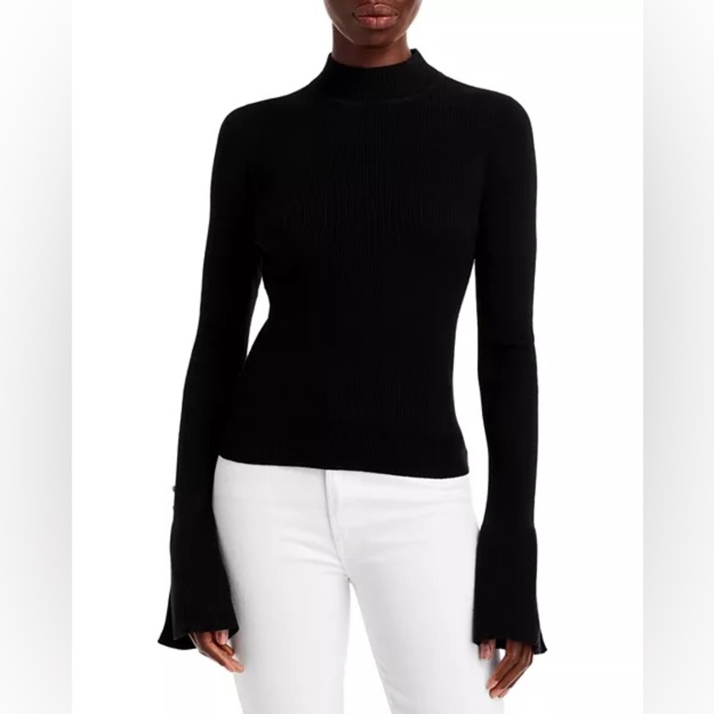 A.L.C. Devin Ribbed Mock Neck Sweater